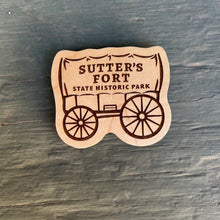 Sutter's Fort Wood Magnets from Santa Cruz