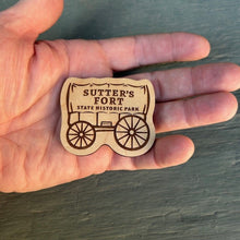 Sutter's Fort Wood Magnets from Santa Cruz