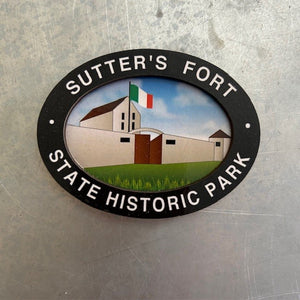 Sutter's Fort 3D magnet